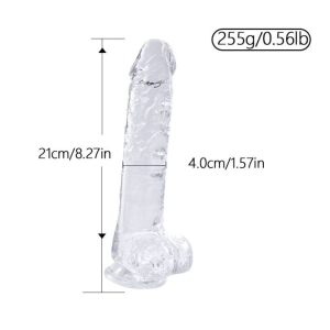 Dildo transparente Cristal 2