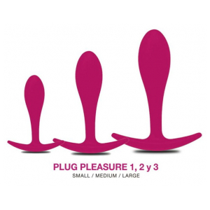 Kit Plug Pleasure 1, 2 y 3 Fucsia