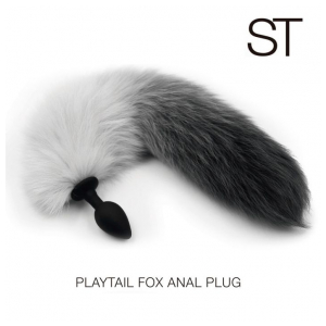 PLAYTAIL FOX ANAL PLUG - COLA DE ZORRO NEGRO-0