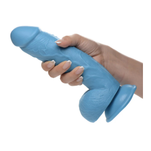 POP PECKERS - DILDO CON VENTOSA COLOR AZUL