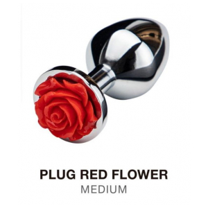 Red Rose Flower - Medium Anal Plug-1