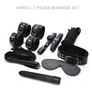 VIBRO + 7 piezas bondage set