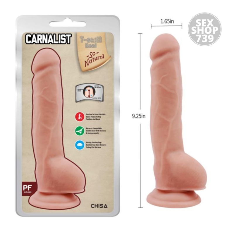 DILDO REALISTICO - VERTEBRA INTERNA - CARNALIST