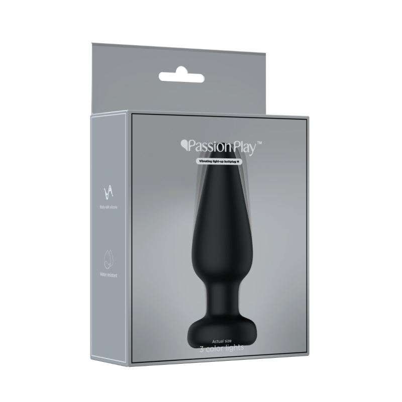 PLUG ANAL CON LUZ LED TAMAÑO M