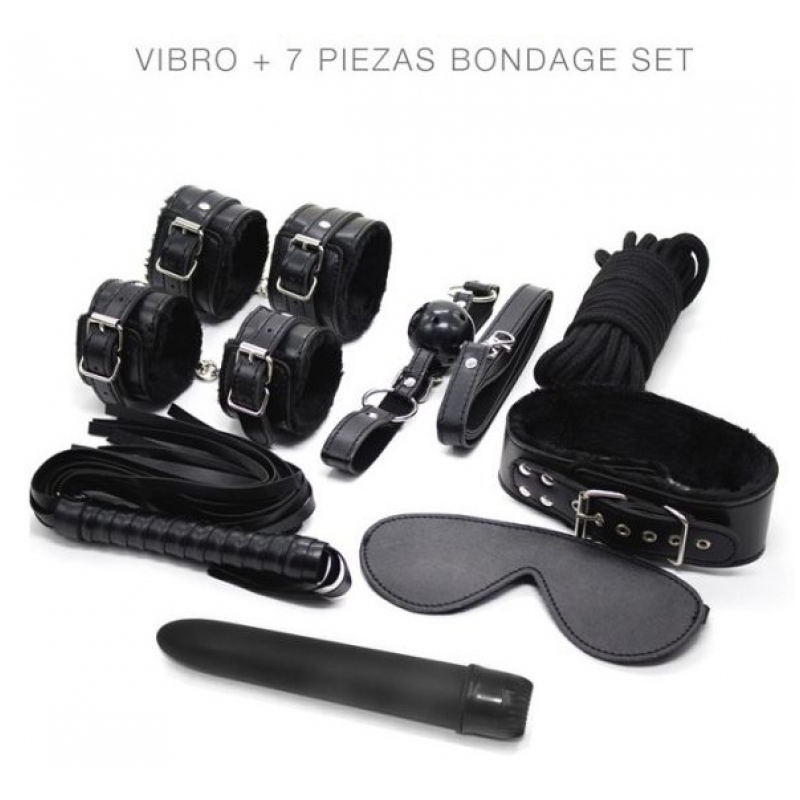 VIBRO + 7 piezas bondage set